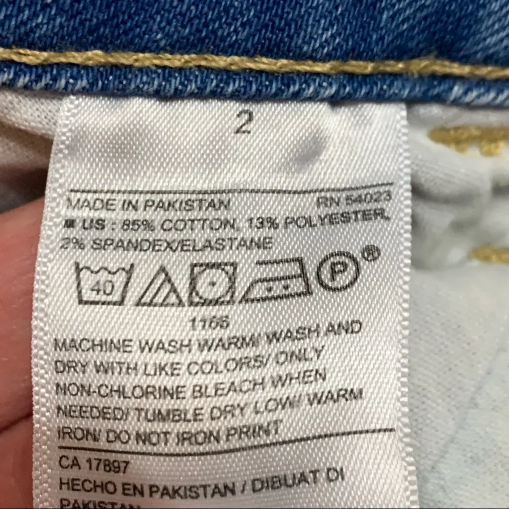 Old Navy Rockstar Super Skinny Distressed Patches Light Wash Jeans 2 - Image 8