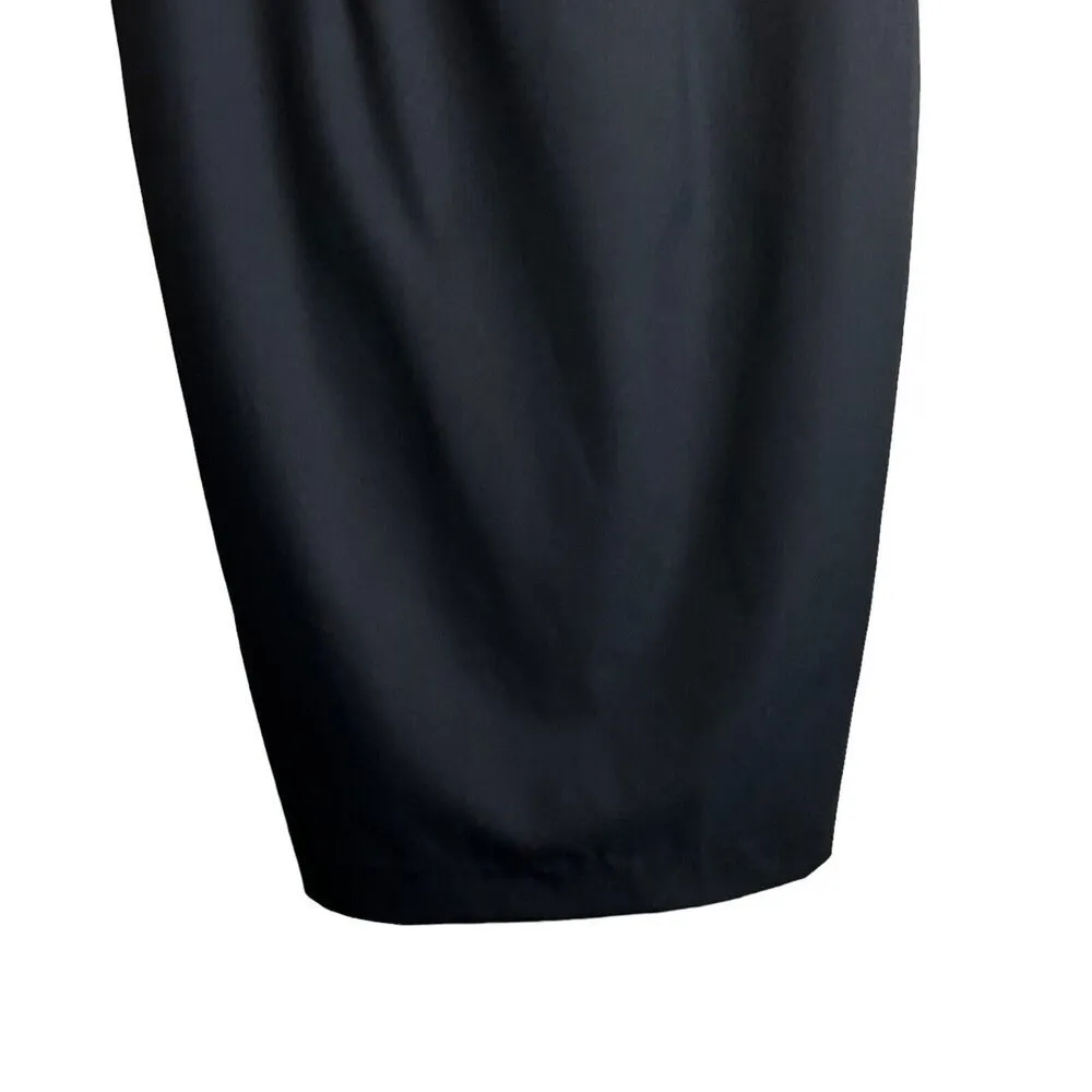 Ministry of Style Universal Midi Dress Woman 4 Black Square Neck 90s Y2K NEW - Image 4