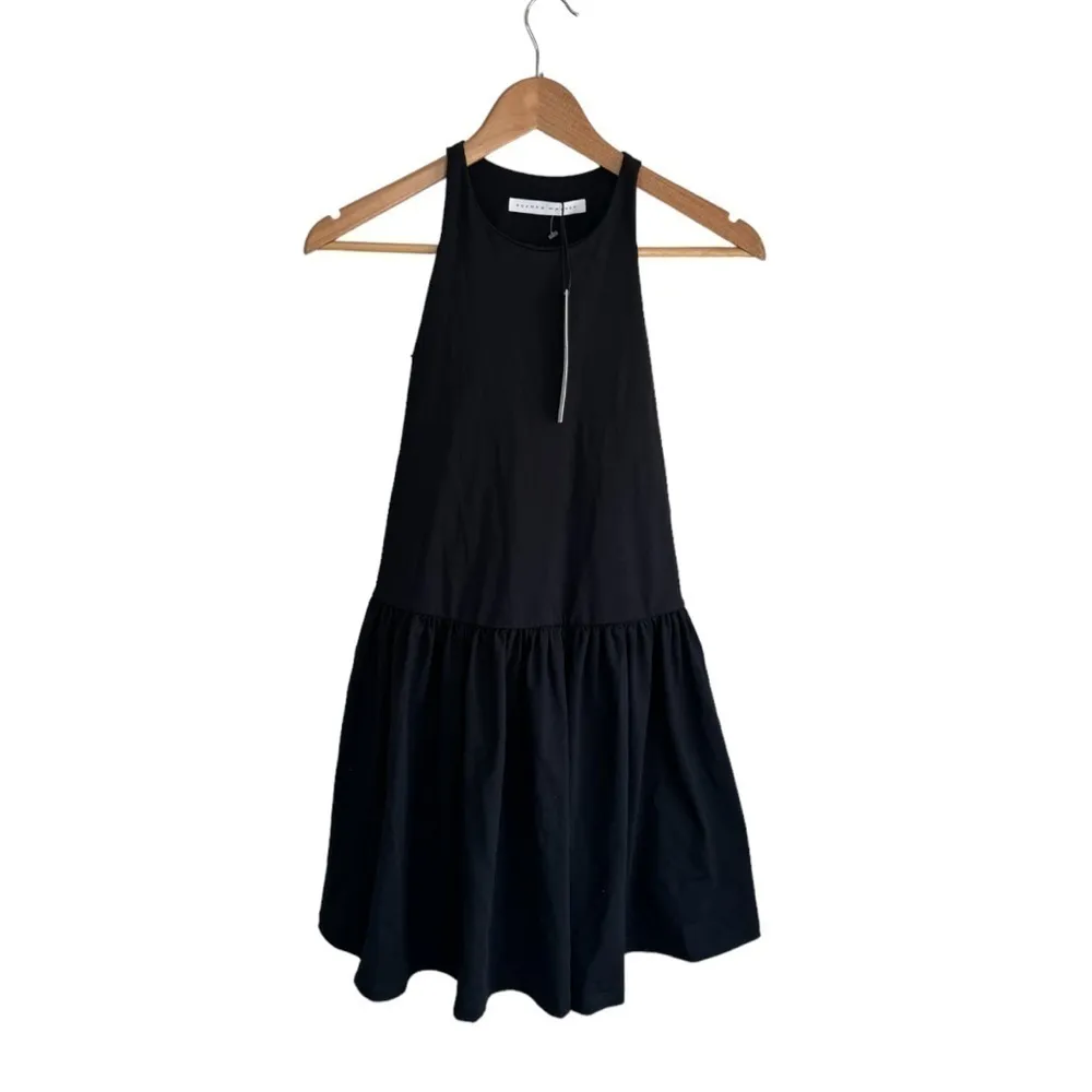 Susana Monaco Racerback A-Line Gathered Mini XS Black‎ Dress Stretch - Image 3
