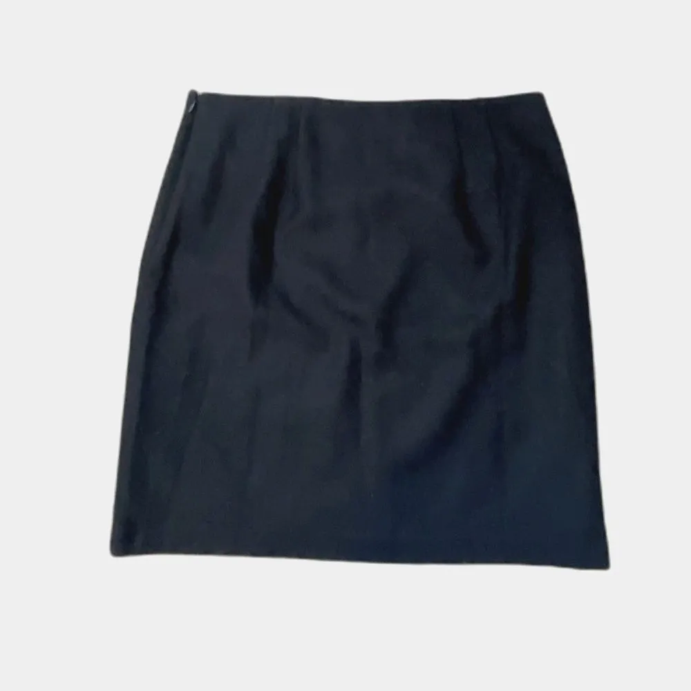 TALBOTS Wool Blend Black Pencil Skirt Womens 12 Academia Preppy Office Classic - Image 7