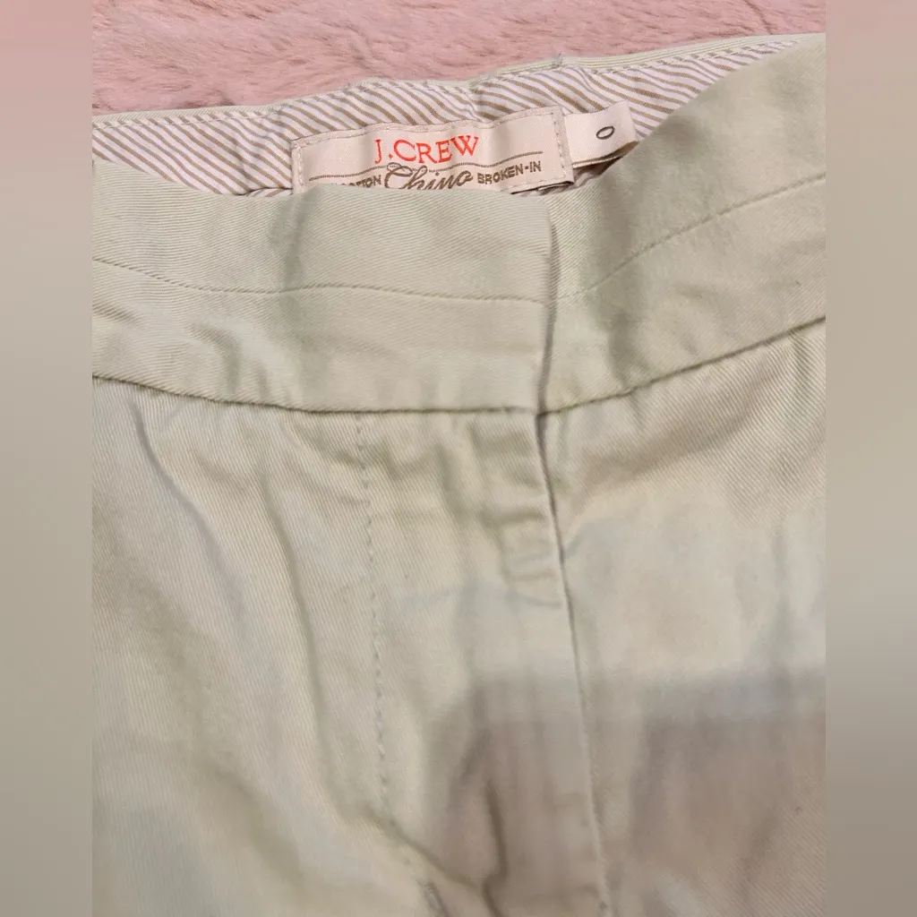 J.CREW chino broken-in size 0 shorts - Image 3