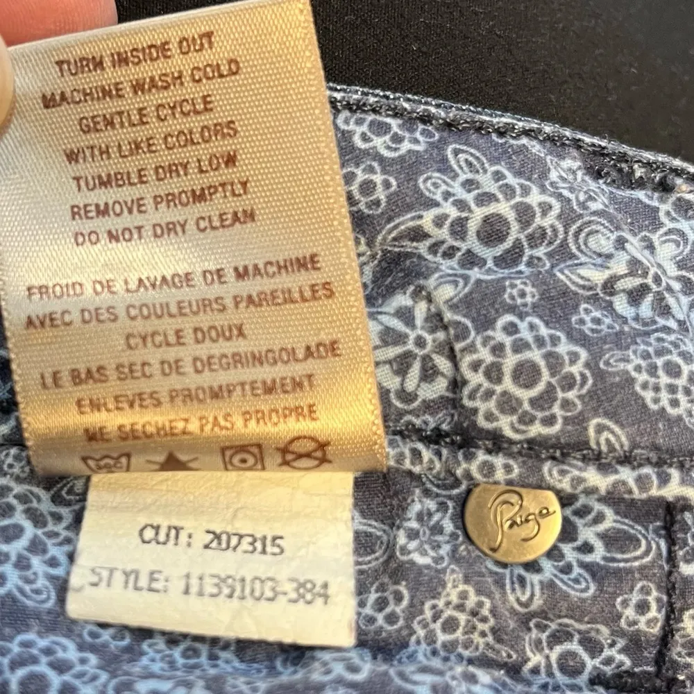 Paige Skyline Bootcut Denim Mid-Rise Medium Wash Jeans Sz 26 EUC - Image 11