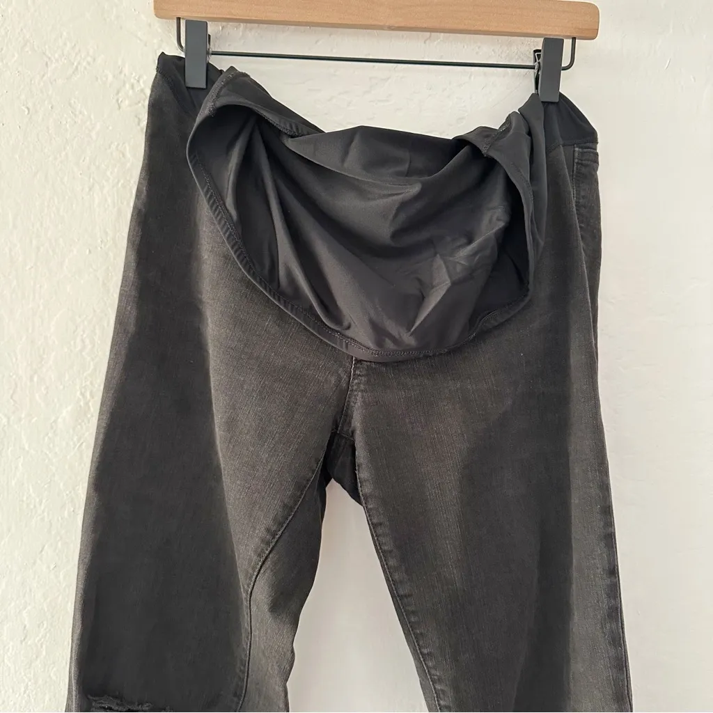 Madewell Maternity Skinny Crop Jeans – Black Sea, Size 29 - Image 5