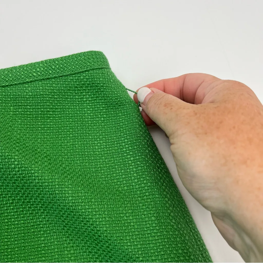 Talbots Kelly Green Midi Pencil Skirt Womens Size 6 Office‎ Work Preppy NEW - Image 5