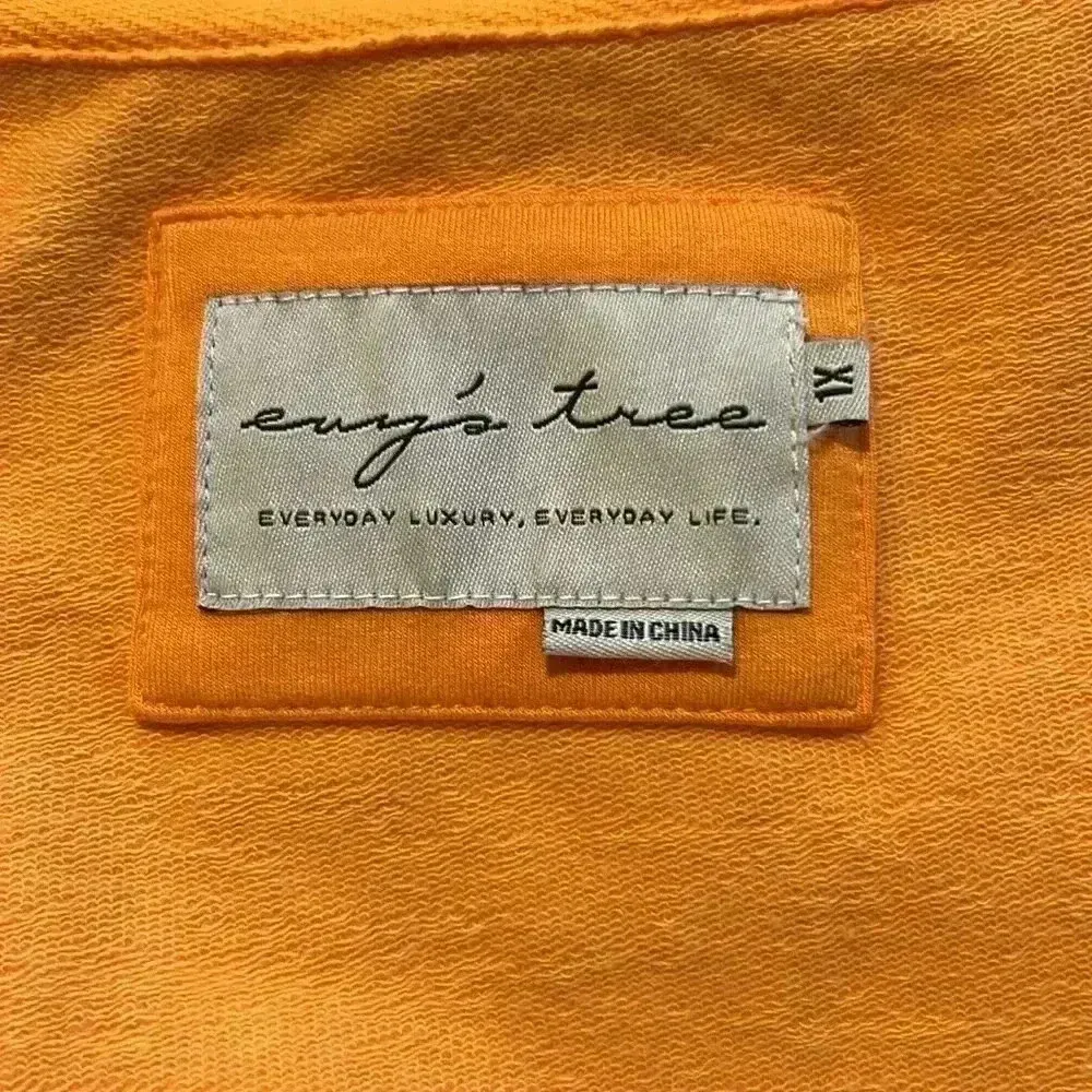 Evys Tree Open Knit Hooded Cardigan Hooded Sweater P34 Orange Size 1X - Image 3