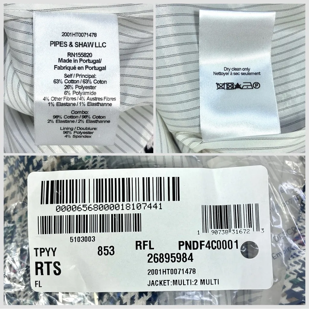 Veronica Beard Empire Tweed Plaid Dickey Jacket Multi 2 NWT Blazer - Image 7