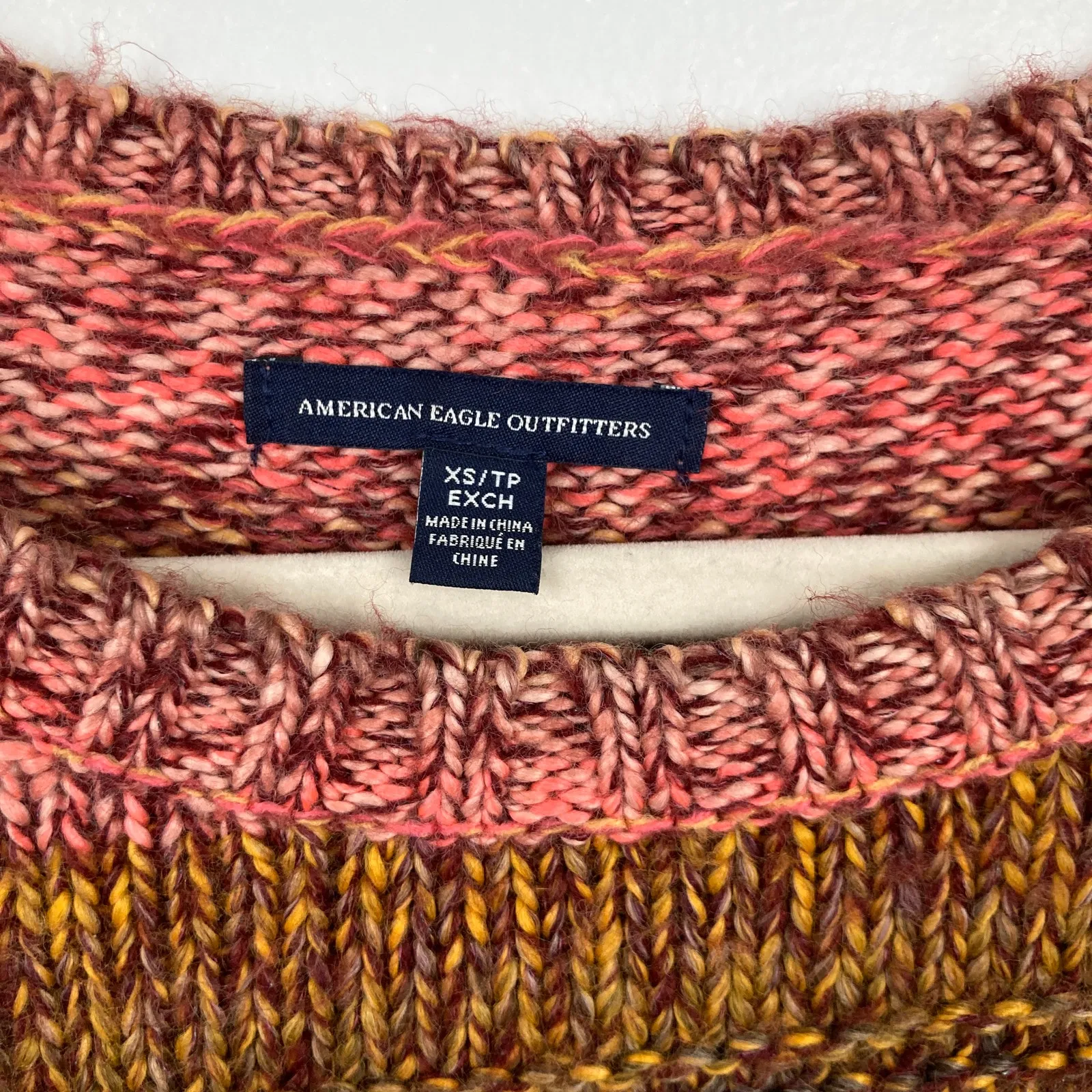 American Eagle Women XS Oversized Chunky Knit Sweater Granola Fairy Grunge Indie - Image 4