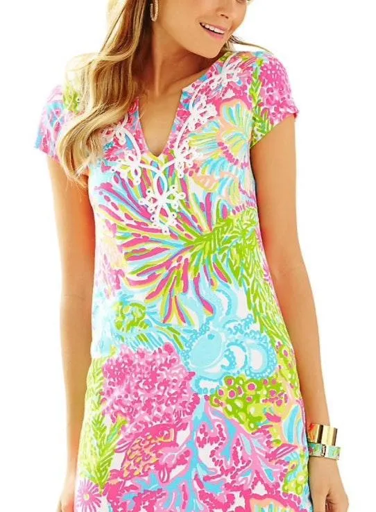 Lovers Coral T Shirt Dress - Image 2