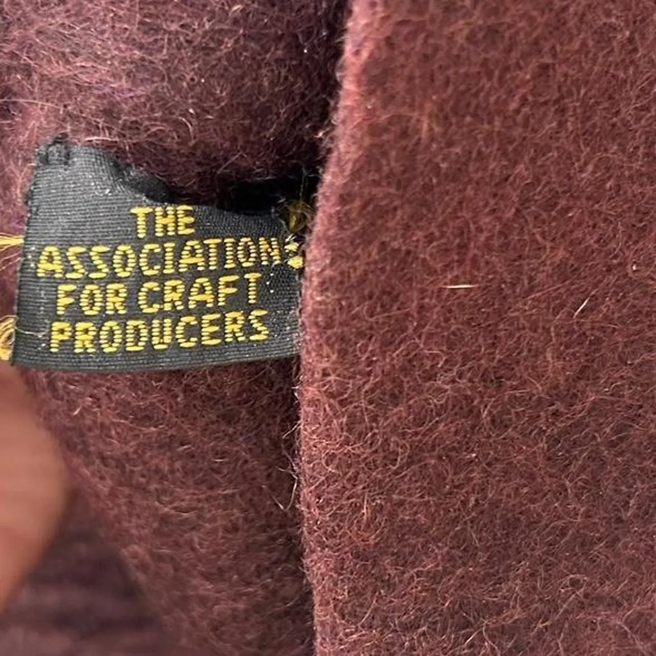 Fair Trade Boho Artisan Wool Crossbody Bag – Himalayan Craftcore Vintage Vibes Brown - Image 5