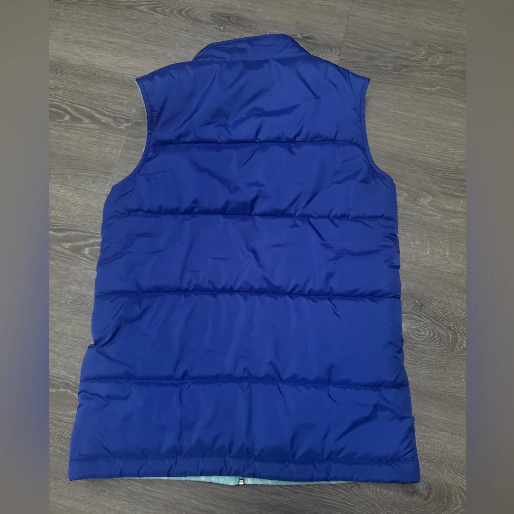 Columbia Royal Blue Baby Blue Polkadot Insulated Reversible Vest - Image 3