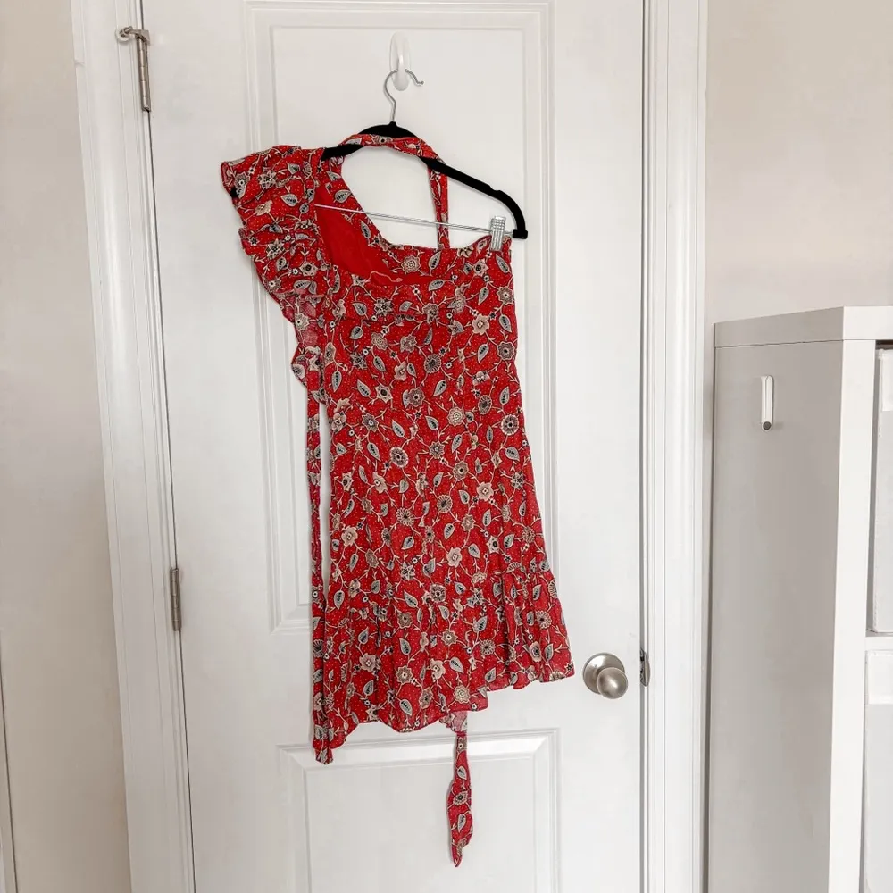 Isabel Marant Etoile Teller Mini Dress Brick Red - Image 7