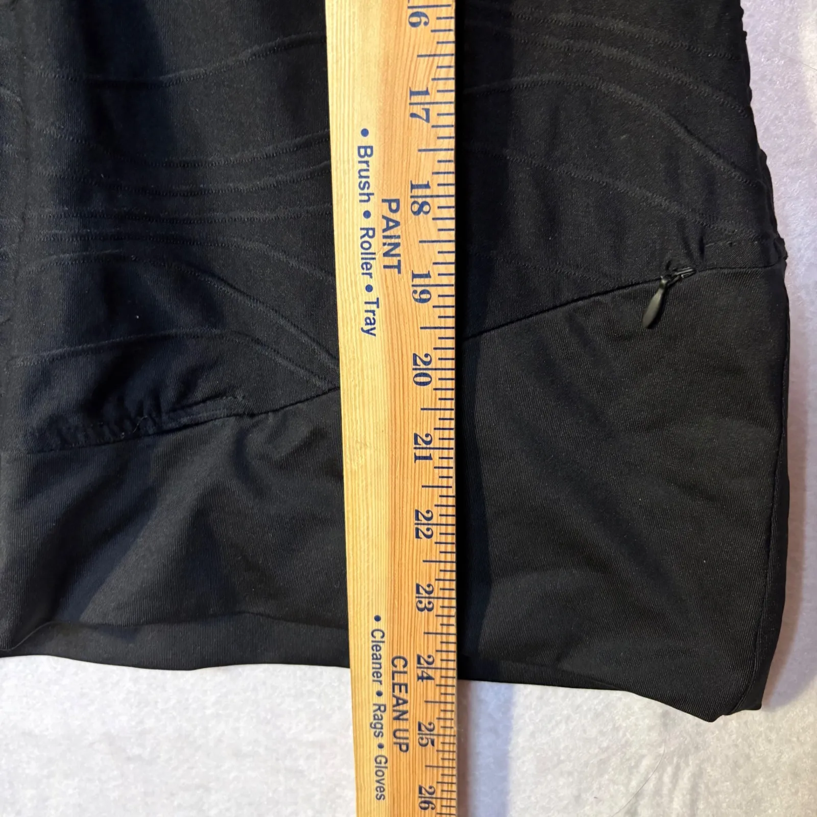 Title Nine Black Textured Ruched Quarter Zip Hoodie Jacket Thumbholes M - Image 9