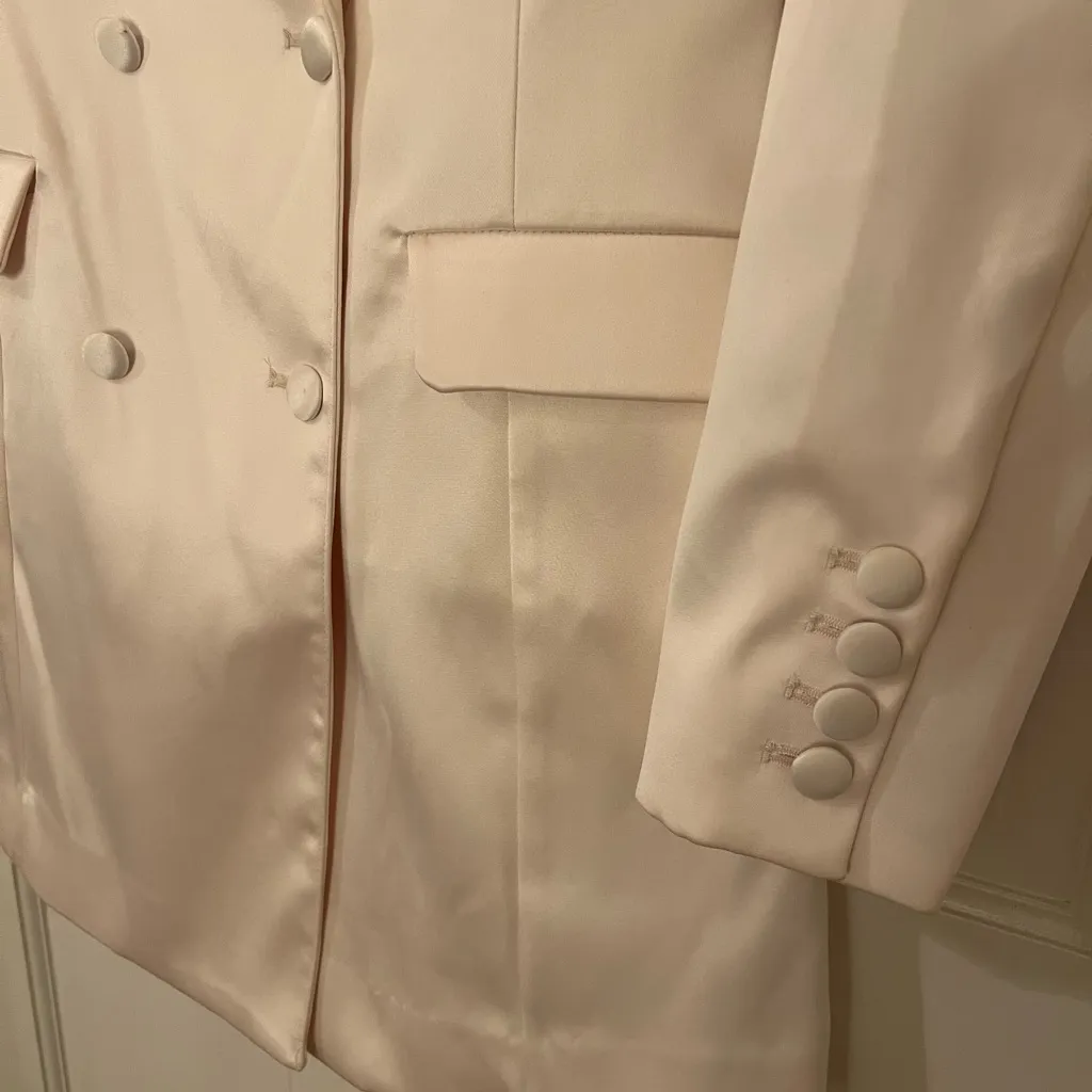 x REVOLVE Telma Blazer Dress in White - Image 4