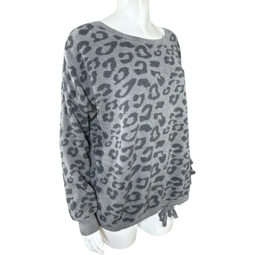 Barefoot Dreams CozyChic Ultra Lite Pullover Graphite-Carbon Medium - Image 11