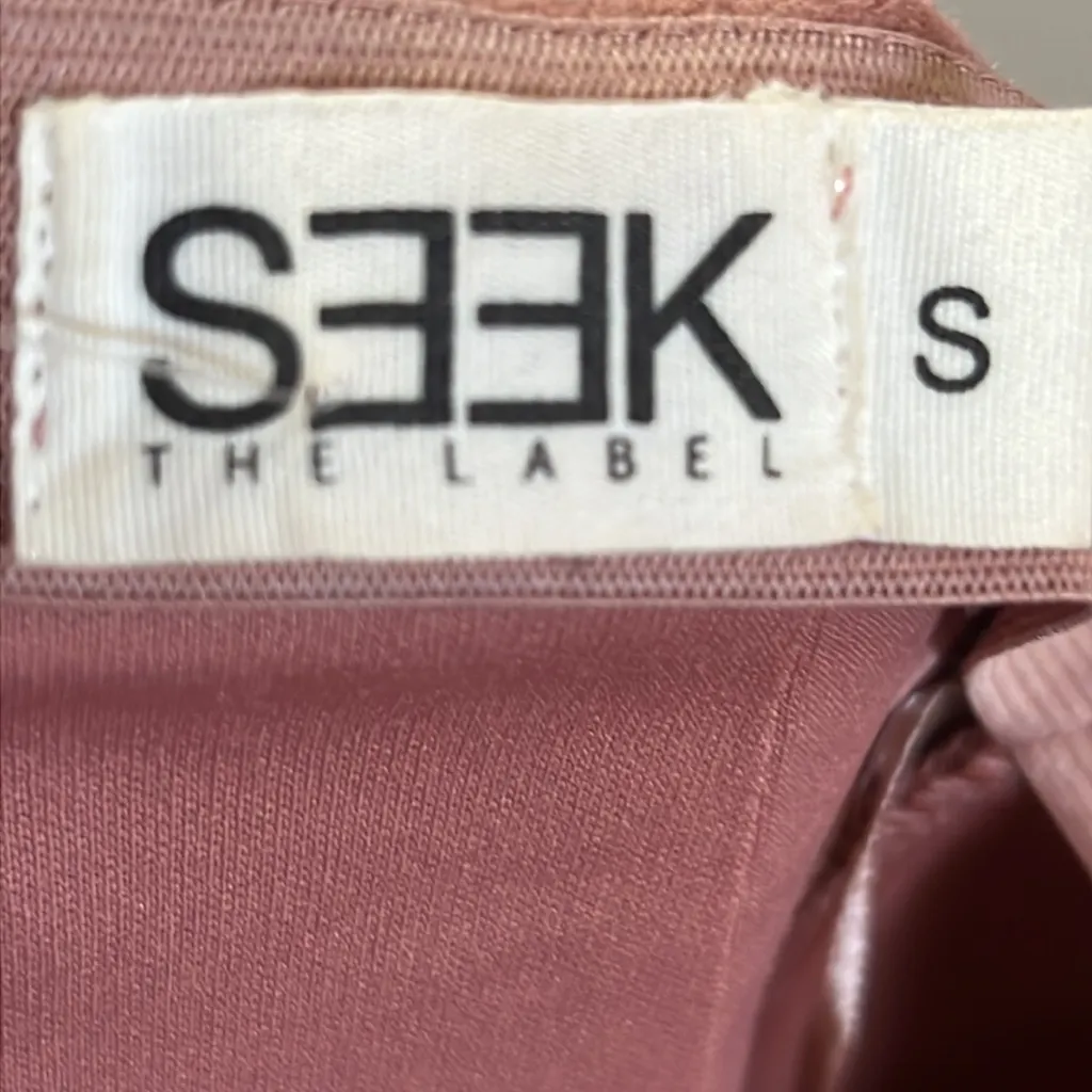 Seek the label pink faux suede mini skirt - Image 5