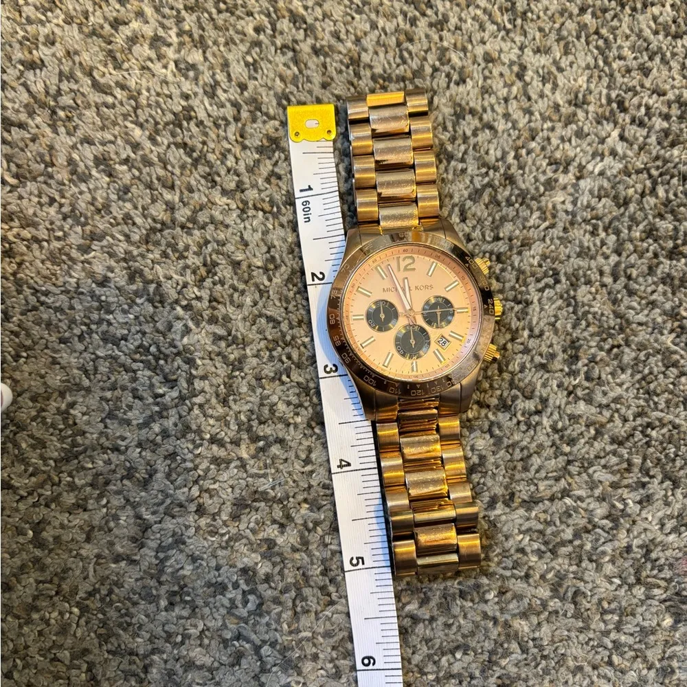 Michael Kors Rose Gold Layton Watch - Image 5