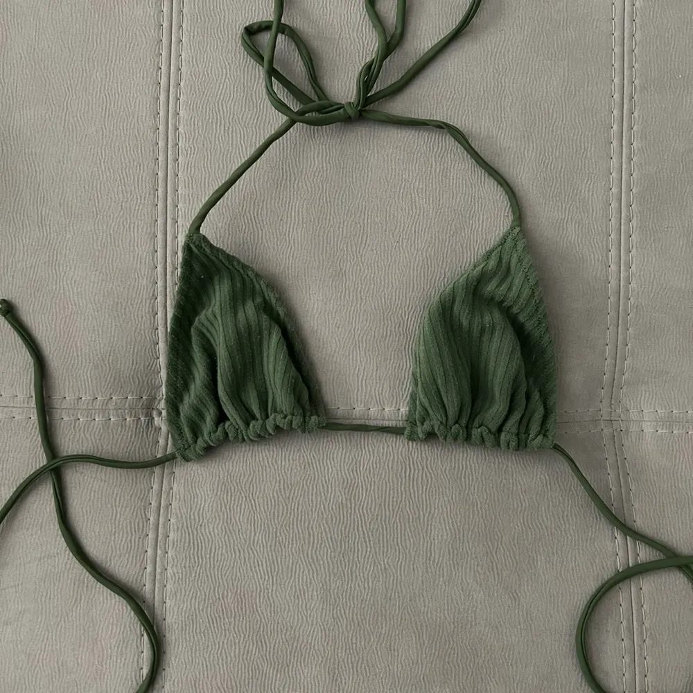 Tj swim Sofia top in moss green Size XS - Image 3