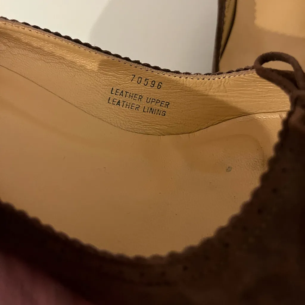 J.Crew Brown Suede Tassel Heels Pumps - Image 4