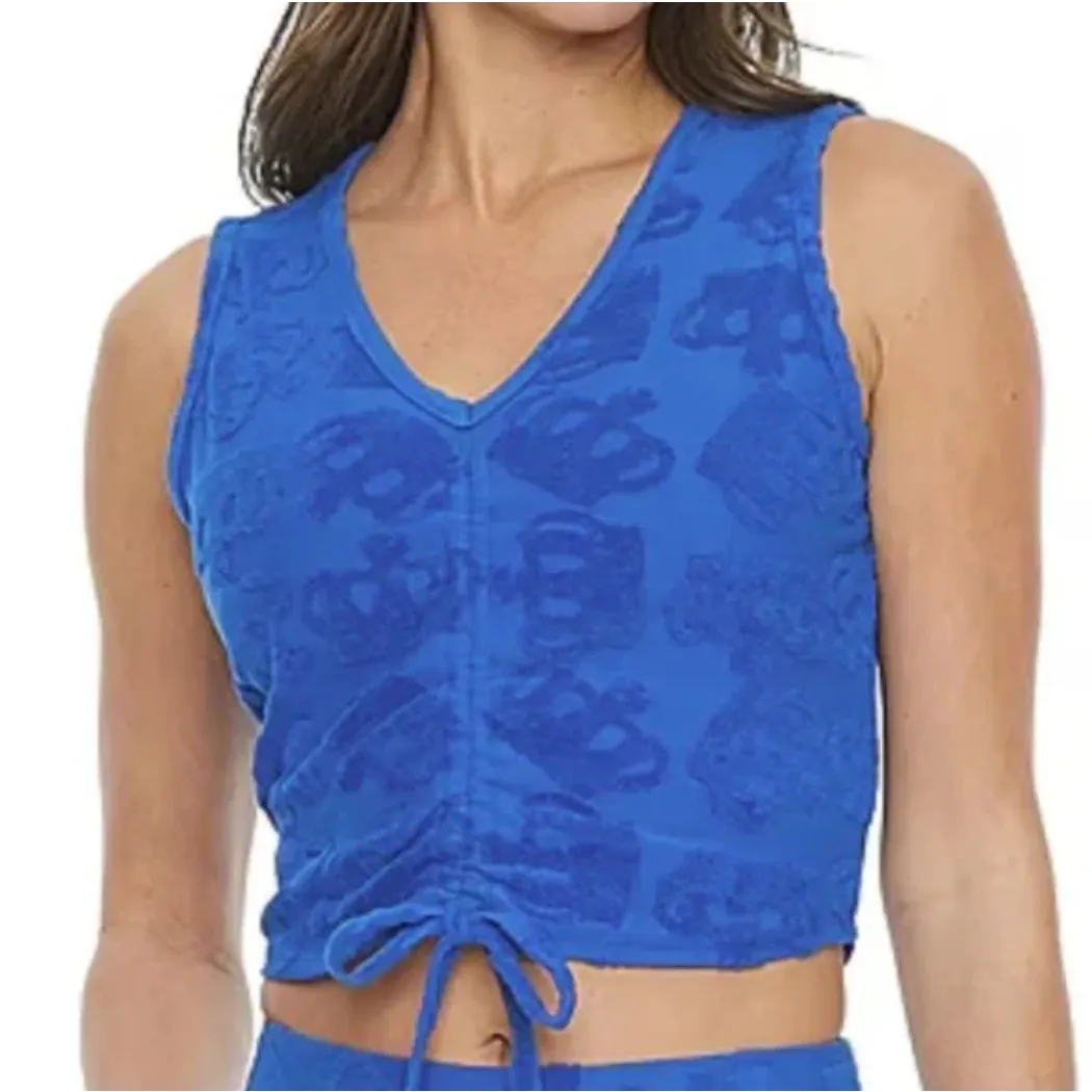 Ellen Tracy & Juicy Couture High Rise Belted Short - V-Neck Crop Tank Bundle XL - Image 2