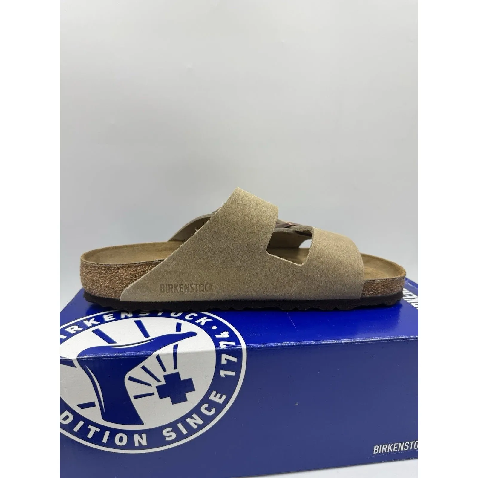 Birkenstock Arizona Tabacco Brown Leather Footbed Sandal New Size EU 39 US 8 - Image 7