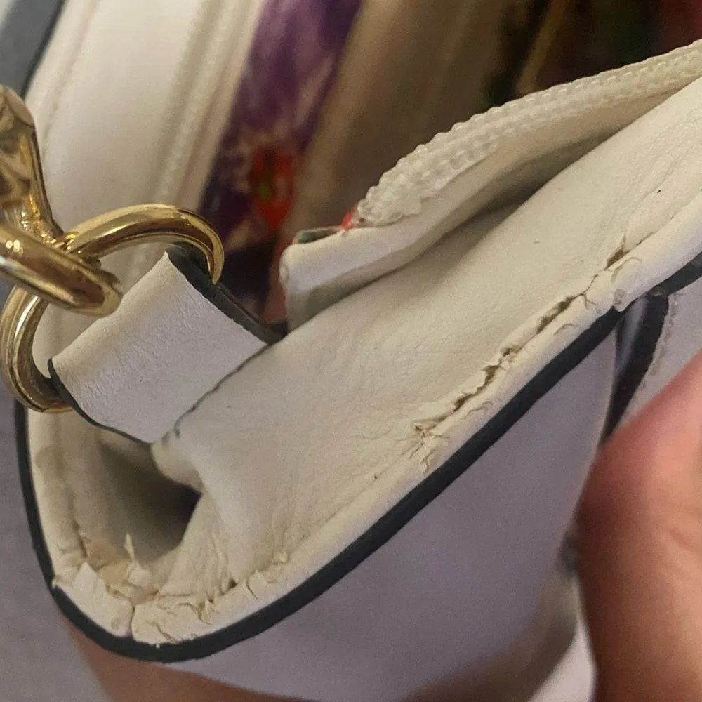 Aldo cross body bag in cream blue And light purple purse Adjustable strap - Image 5