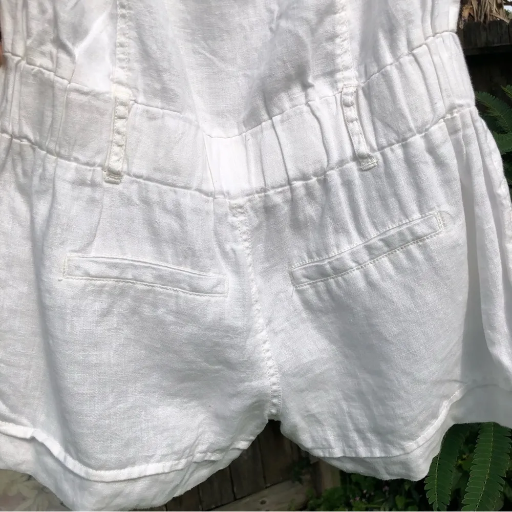 50% Off XOXO White Linen Romper w/pockets S - Image 8