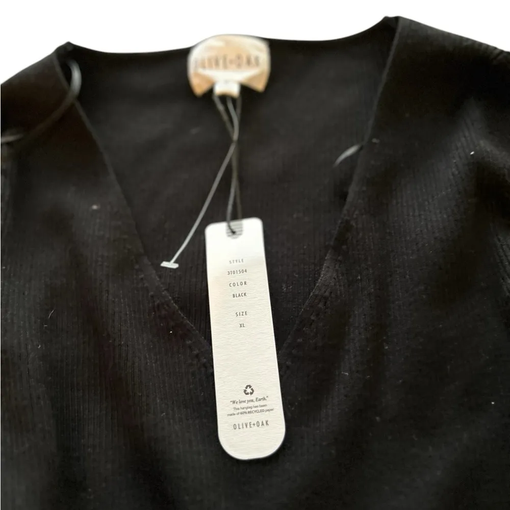 Olive + Oak Women's‎ XL Black V - Image 6