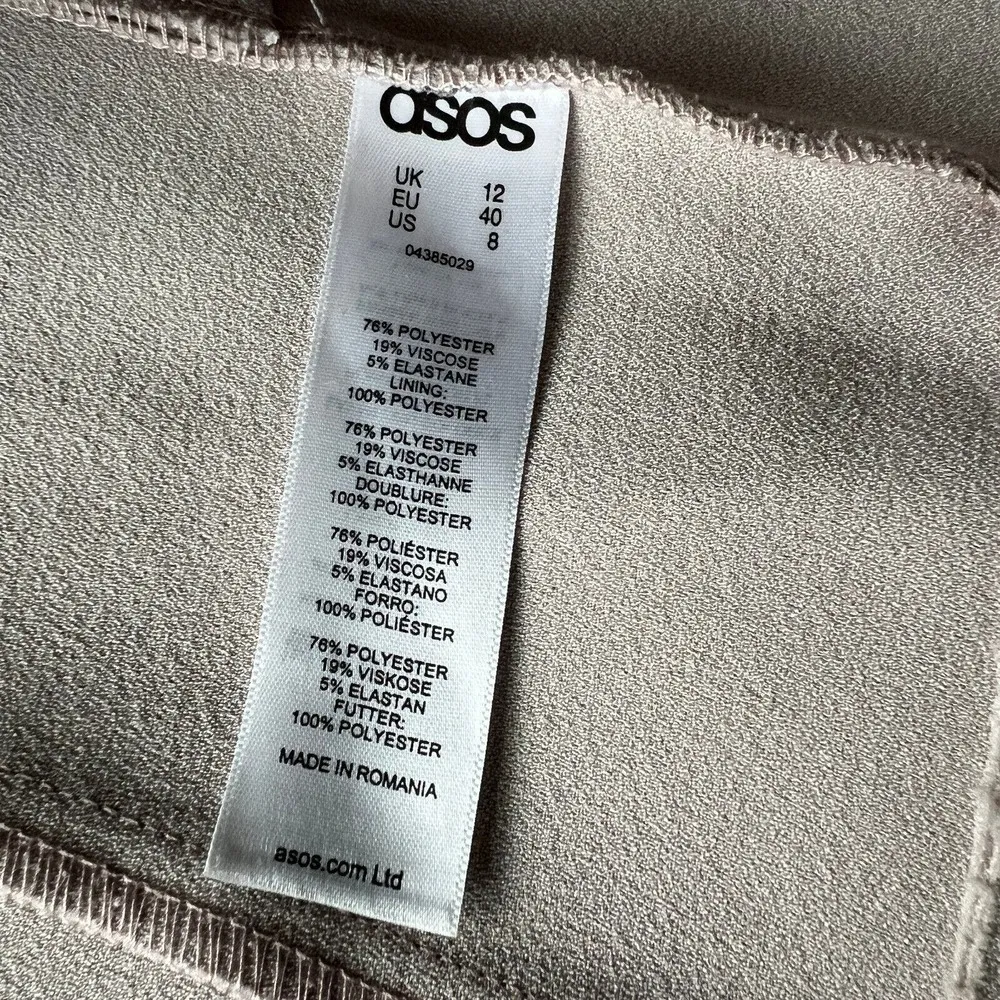 Asos Blazer Womens Size 8 Cropped Raw Edge Occasion Open Front - Image 8