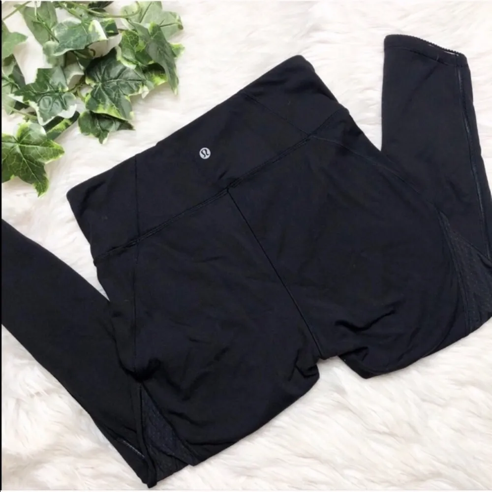 Lululemon High Waist Mesh Leg Crops 8 - Image 3