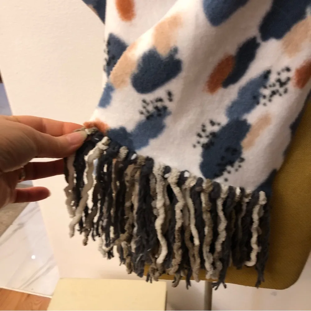 Splotch Fleece soft Scarf handmade - Image 5