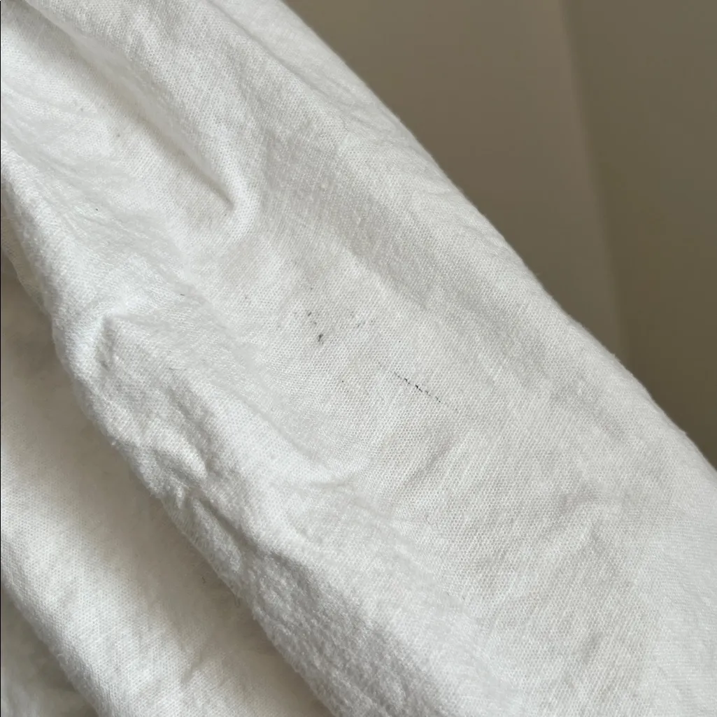 Anthropologie Maeve Short Sleeve Linen Corset Dress Medium - Image 6