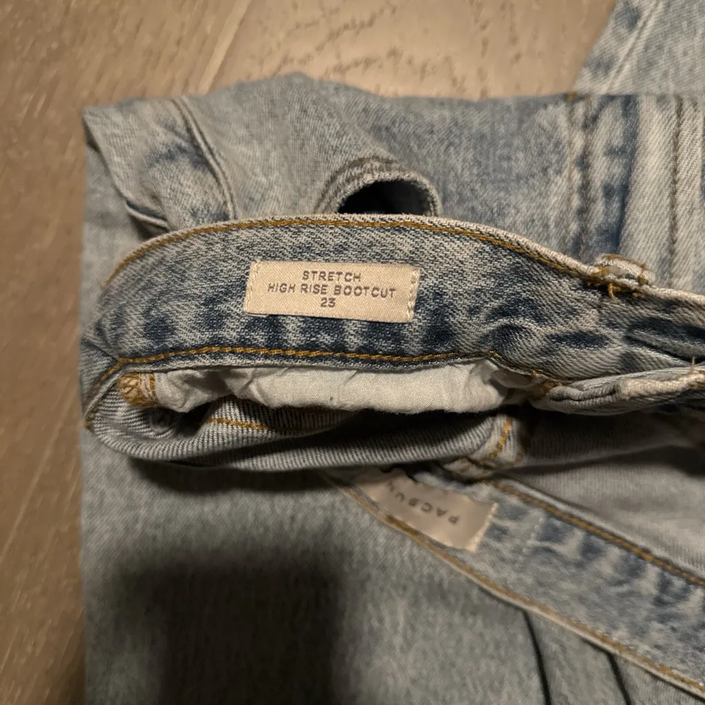 PacSun Light Blue Women's Boot Cut Jeans - Image 3