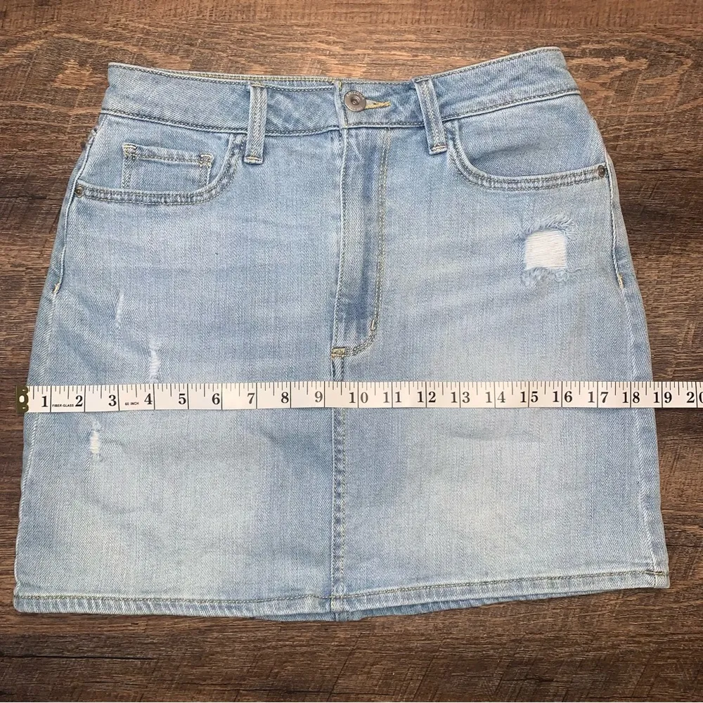 Arizona Jean Company Light Blue Denim Jean Skirt Size 5 - Image 5