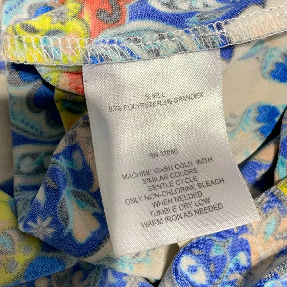 London Times Women's Sleeveless Keyhole Halter Aline Dress size 6 Blue - Image 7