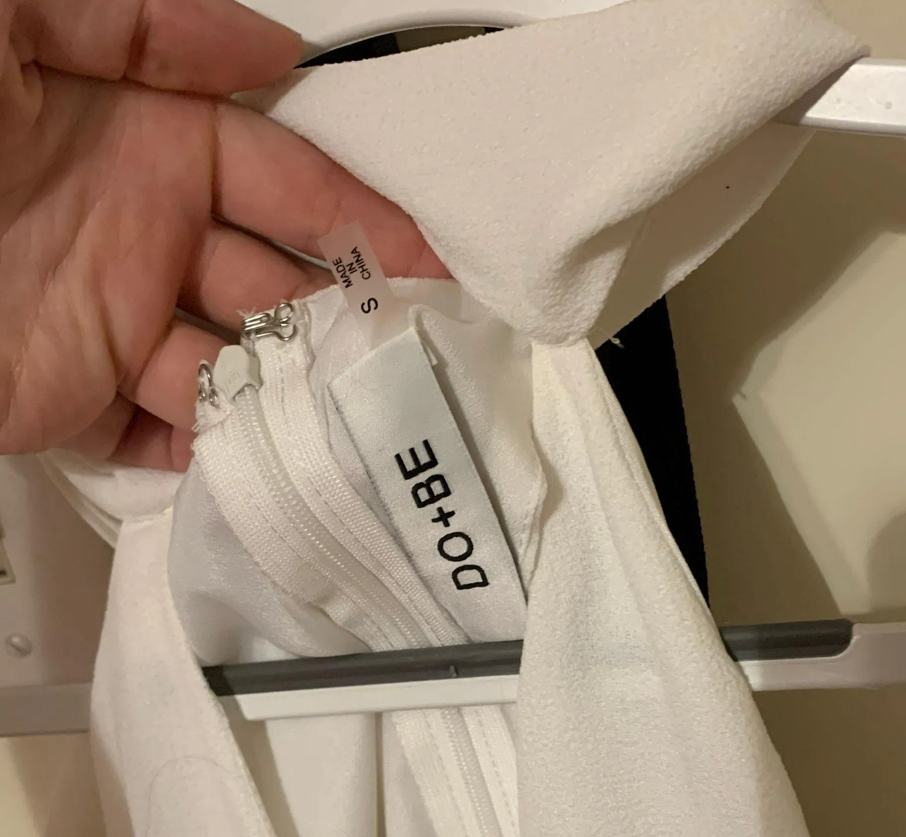 Do + Be Choker Neck White Romper - Image 4