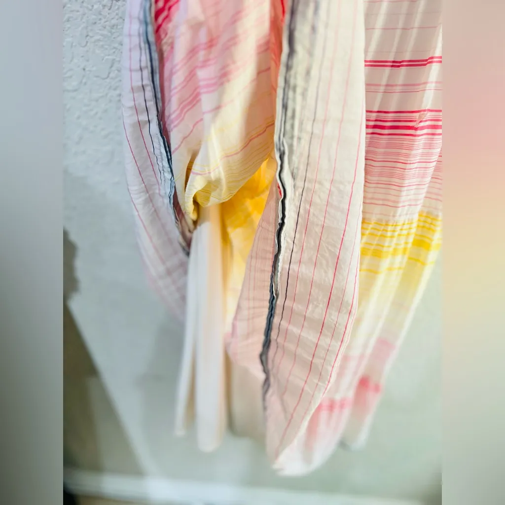 Anthropologie Merida Striped Tiered Colorful Fun Sun Maxi Dress Small soft one - Image 10