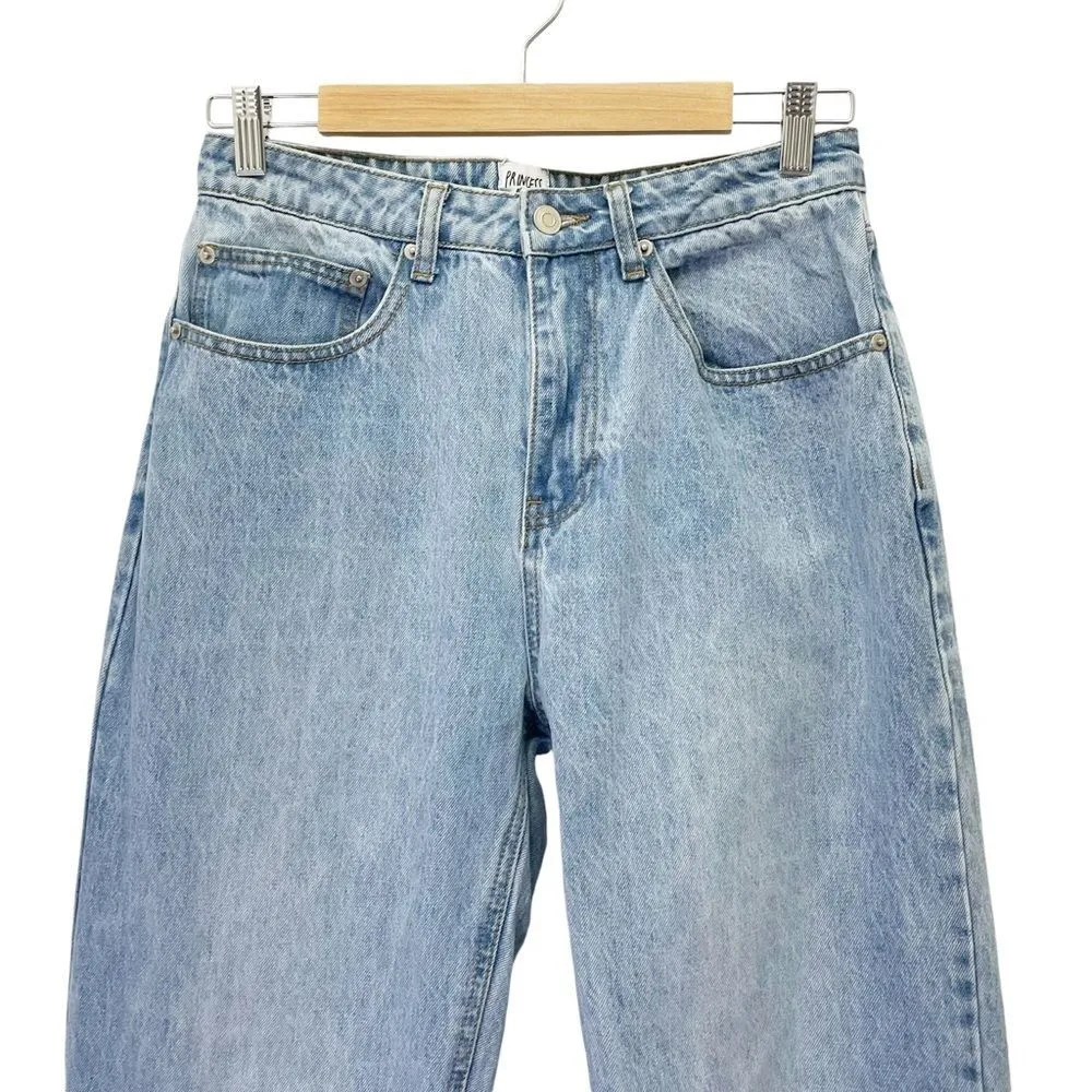 Princess Polly High Rise Straight Leg Stovepipe Jeans Light Wash Women’s Size 6 - Image 4