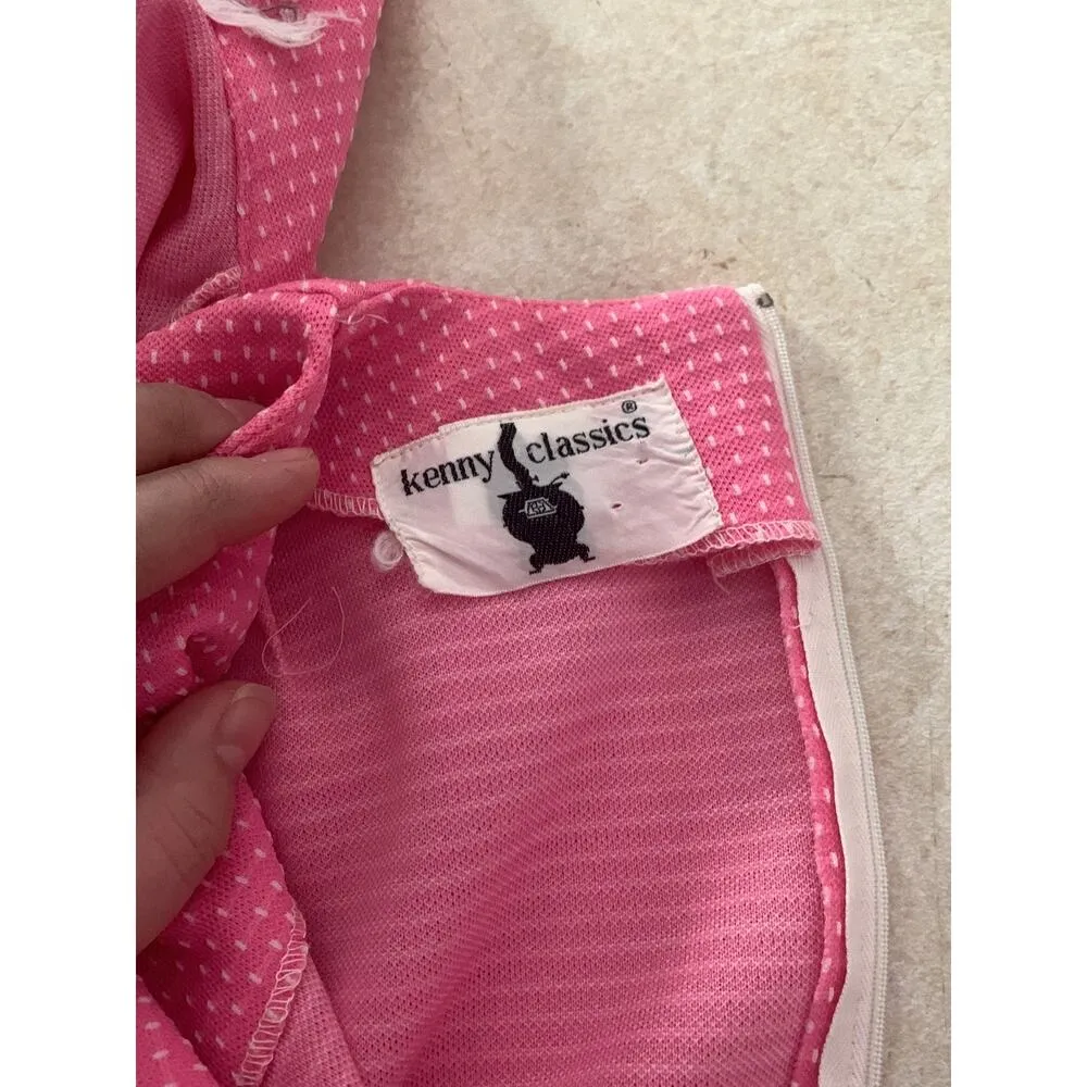 Vintage Kenny classics two piece dress and blazer 70s 80s 90s size medium Pink - Image 7