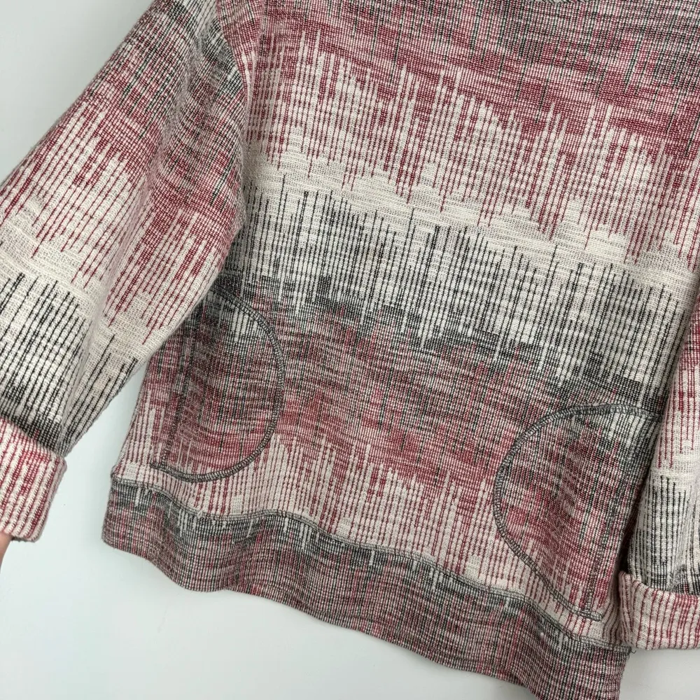 Anthropologie Postmark Etched Sunset Pullover Top Sz XS Pockets Art to Wear - Image 10