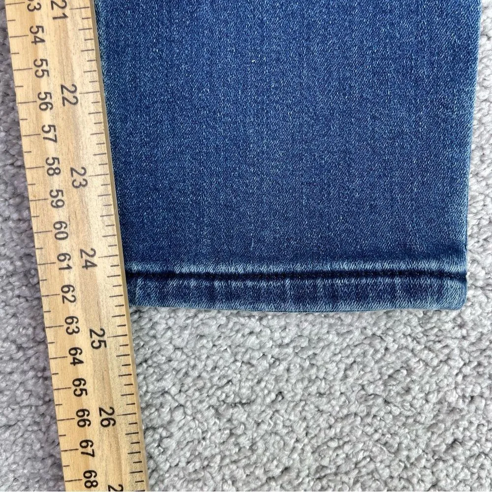 Express Jeans Women’s 4 Short Ankle Skinny High Rise Dark Denim Stretch - Image 10