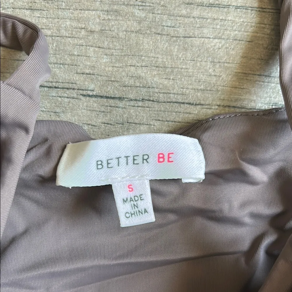 Better Be  Taupe Satin Tank Top - Image 2