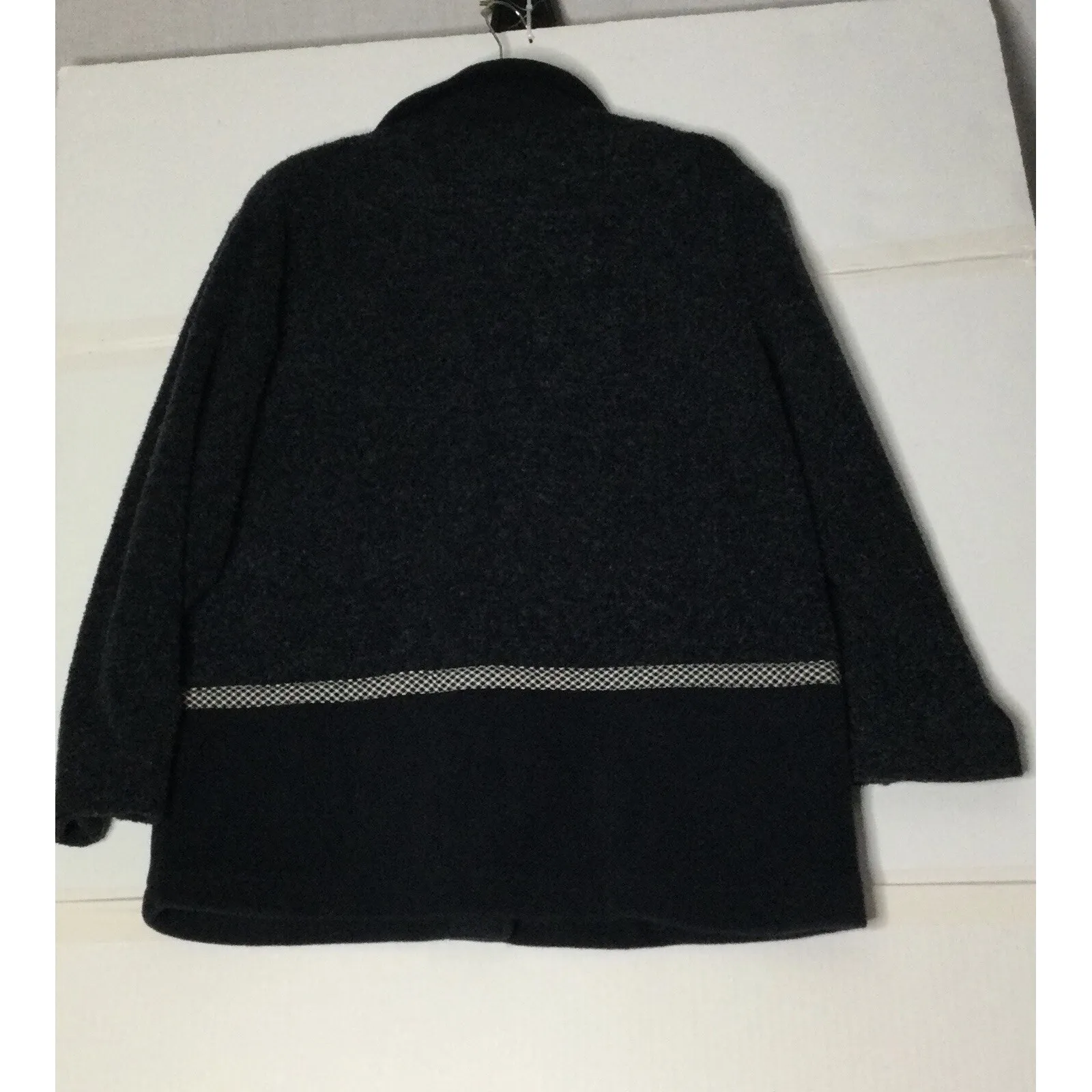 Jantzen Sz M Christmas Cardigan Sweater Embroidered Ugly Xmas Trees &‎ House VTG - Image 6