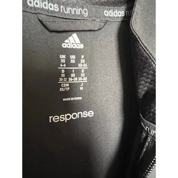 Adidas Running Response jacket black‎ size XS - Image 3
