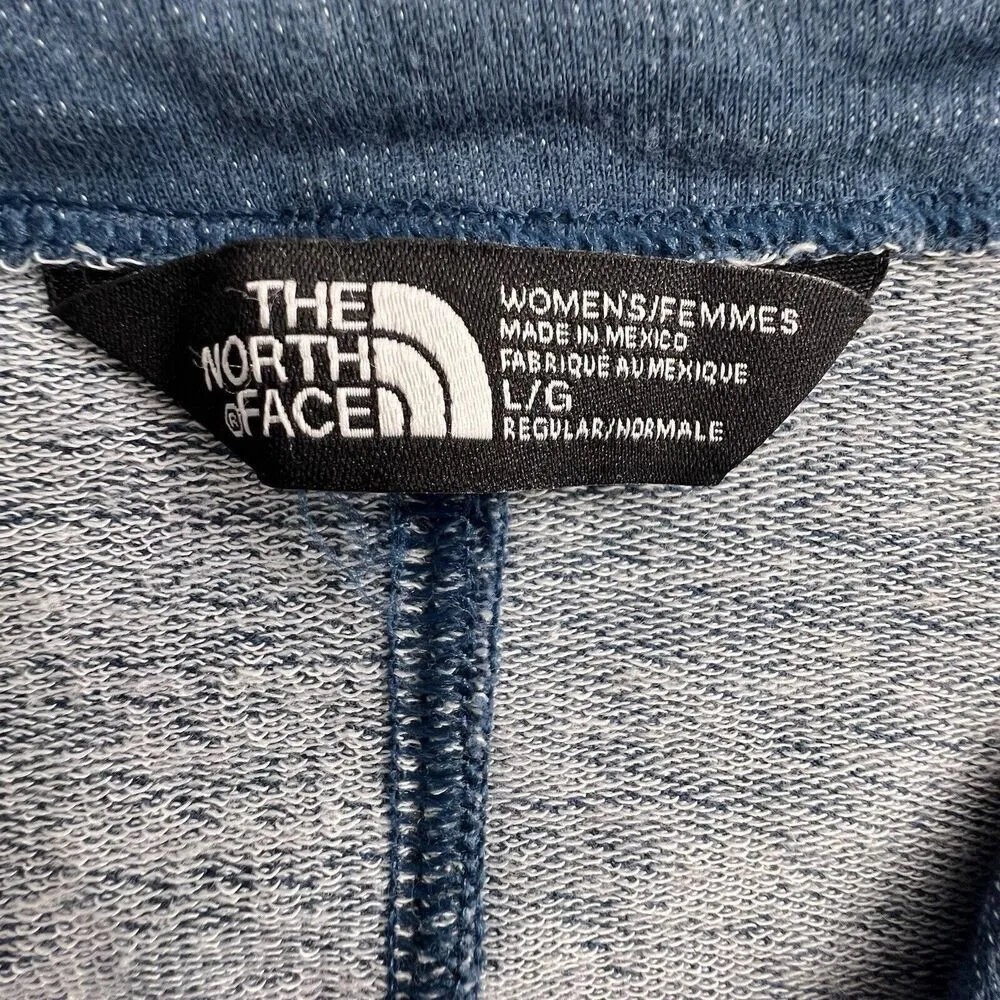 The North Face Women's Terry Wrap Cardigan women Sweater Monterey Blue Heather L - Image 7