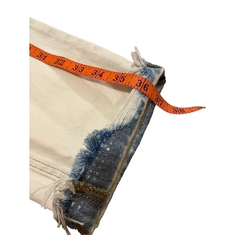 Nwt Vervet By Flying Monkey Emma Mom Lightwash Jeans Straight Leg Denim Destroye Blue Size undefined - Image 14