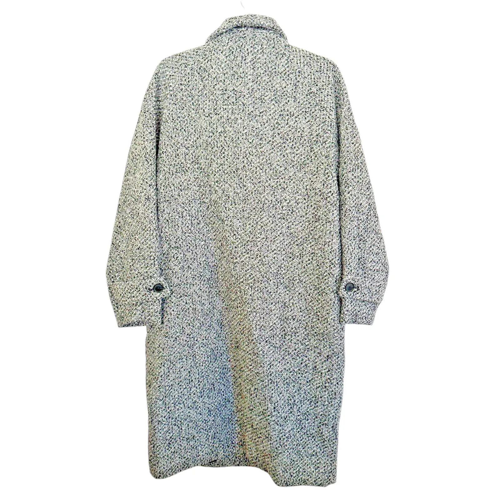 Women's Double Breasted Cocoon Overcoat - Universal Thread Gray Large - Image 5