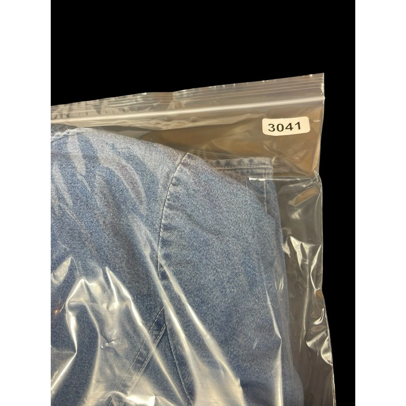 VTG Y2K Denim & Co M Blue Denim Jean Jacket Embroidered Pockets Snap Up Front - Image 11