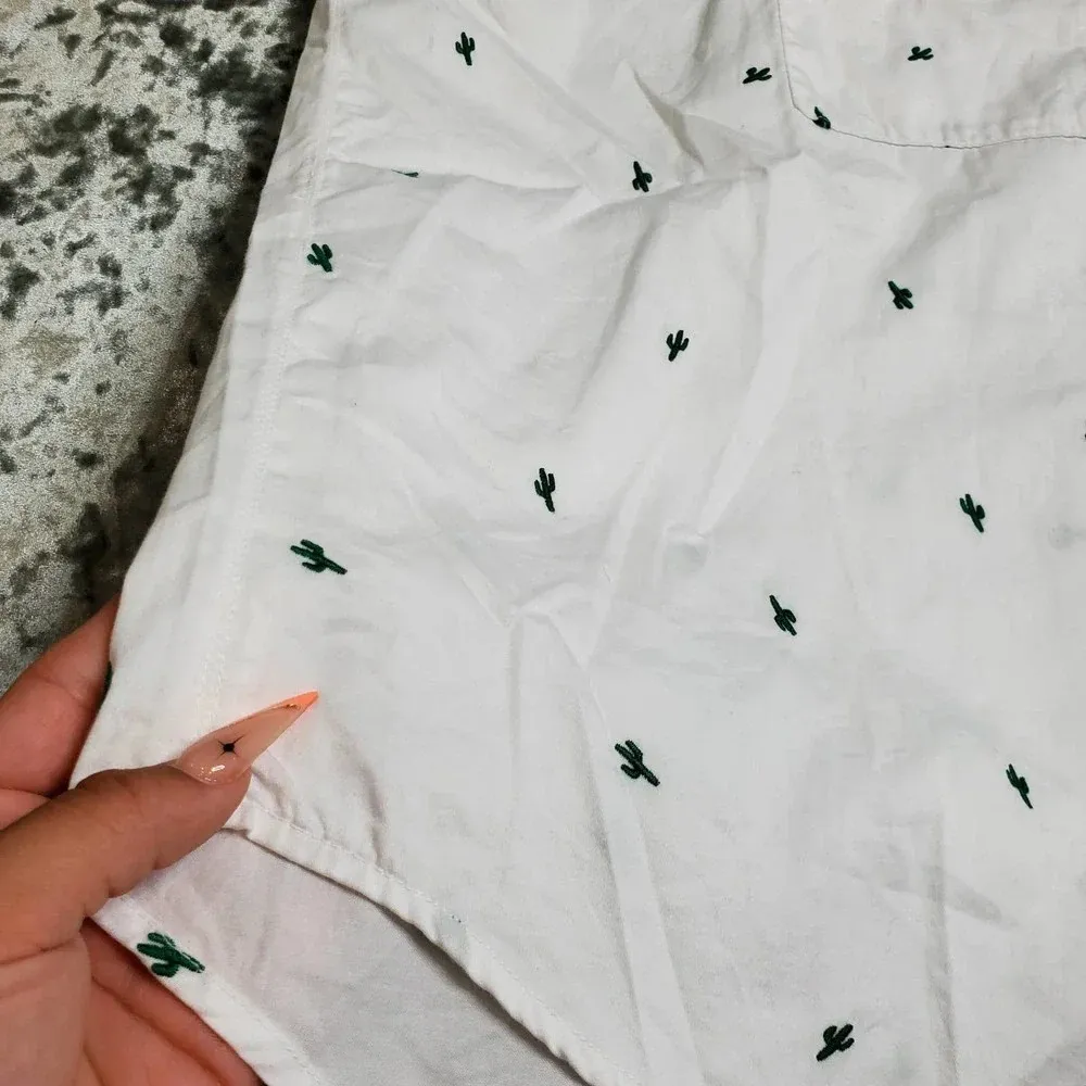 Madewell Embroidered Cactus Courier Shirt - Image 3