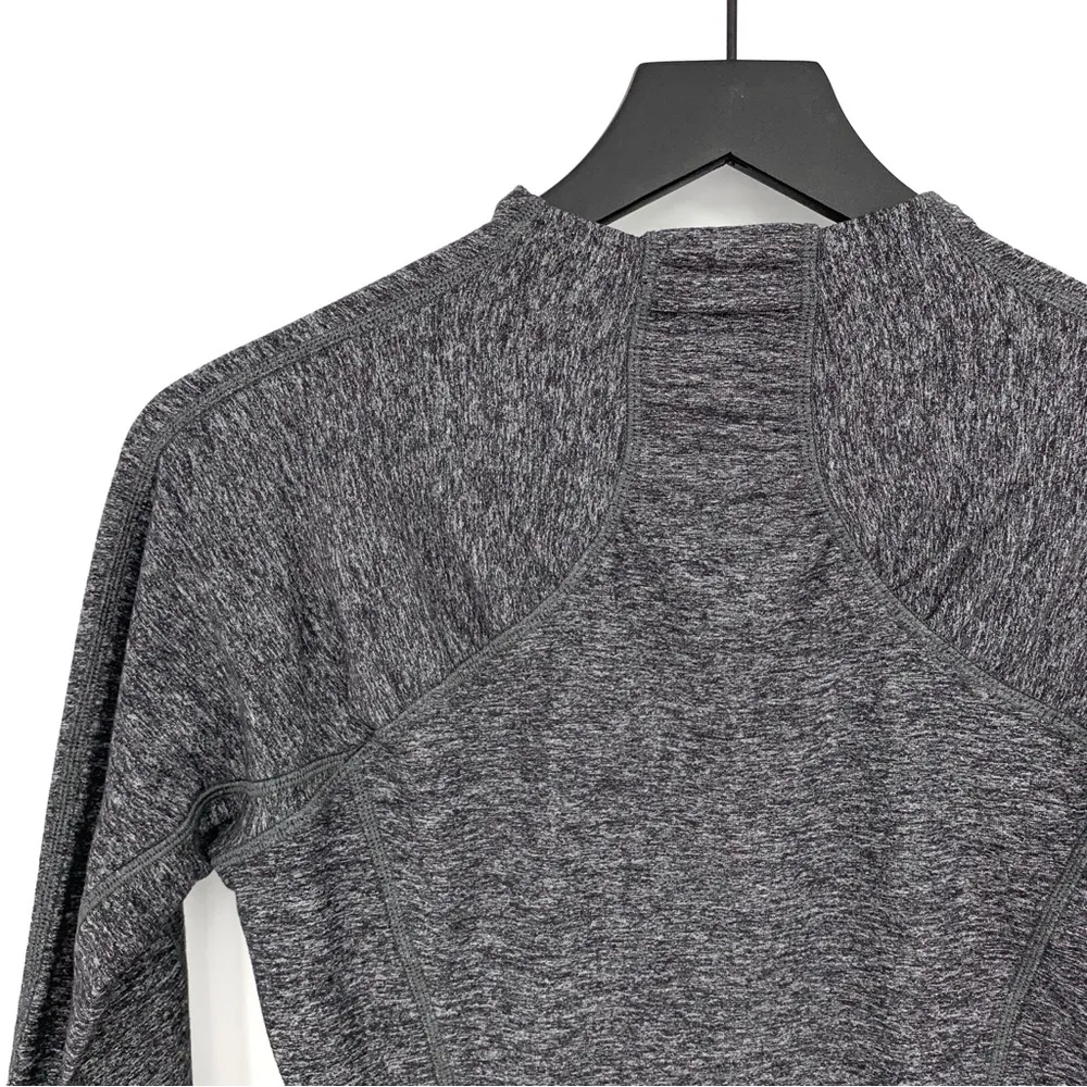 LULULEMON Warm It Up Long Sleeve Heathered Black 6 - Image 6
