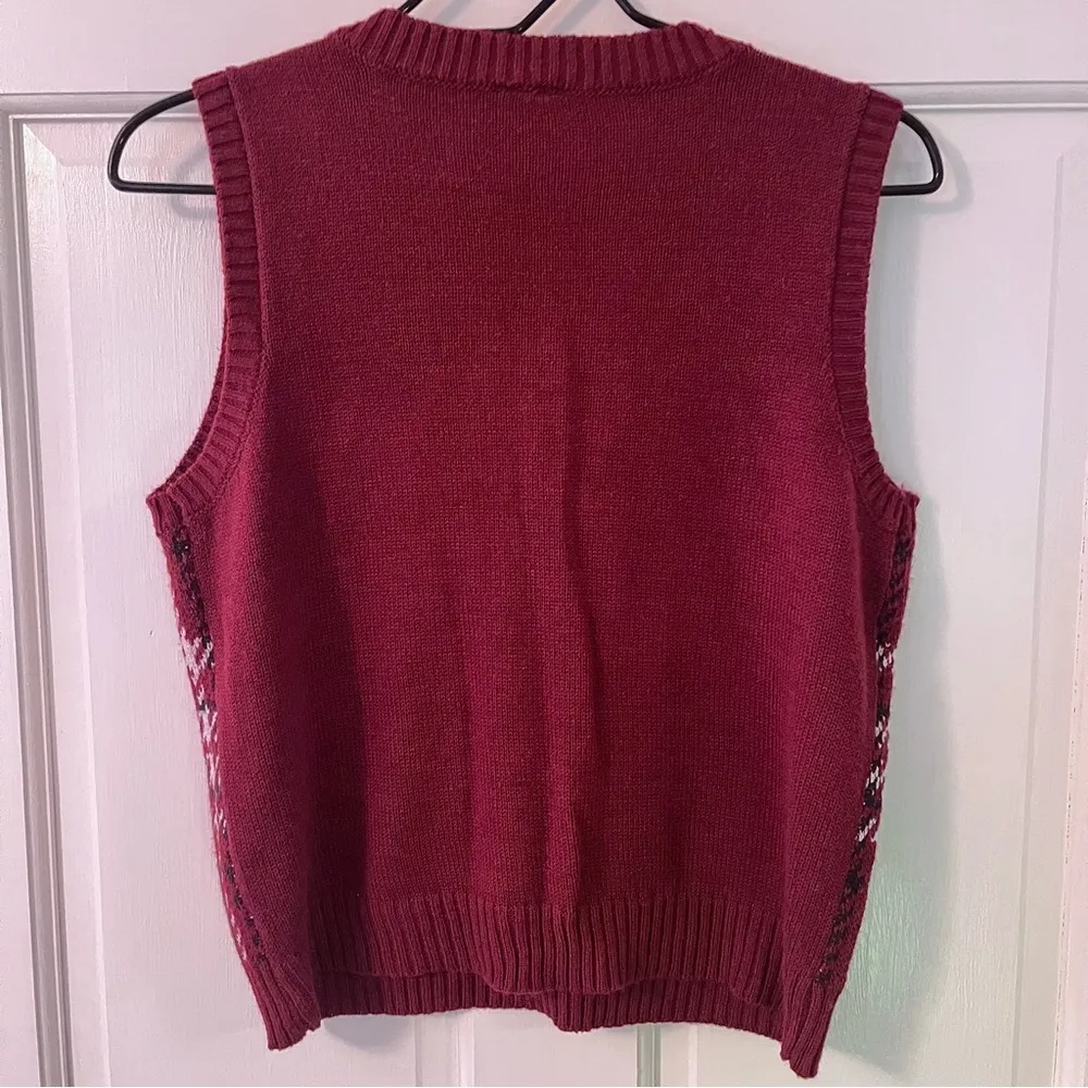 BELLE DU JOUR Juniors Sleeveless Plaid Sweater Vest - Image 2